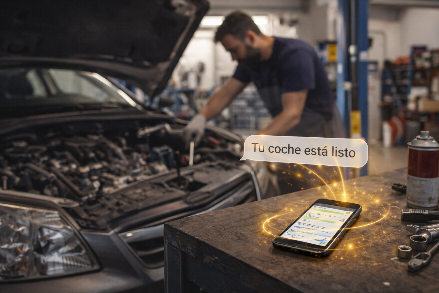 Gestión de taller mecánico con IA: más clientes, menos caos