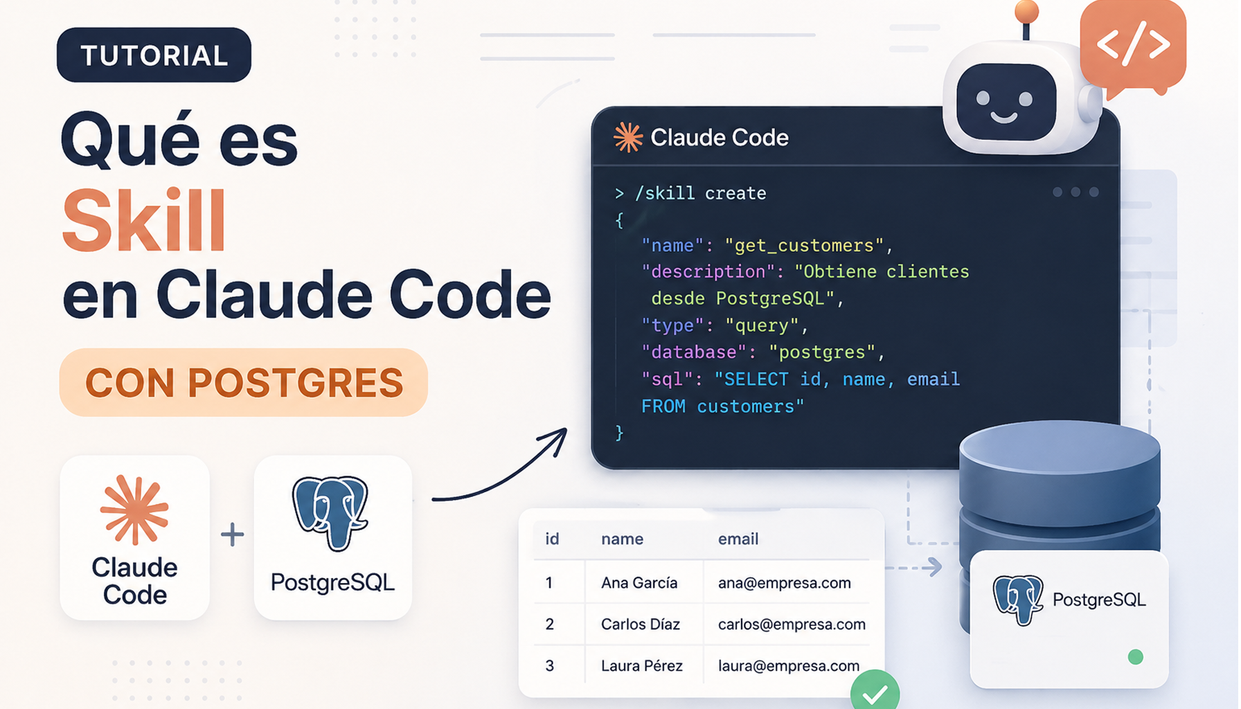 ¿Qué es una Skill en Claude Code? Tutorial: crea una skill para PostgreSQL
